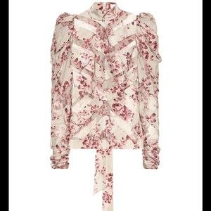 Zimmermann Unbridled Chiffon Paneled Blouse